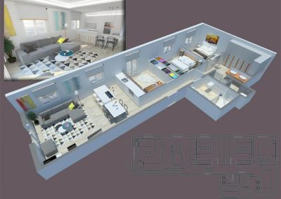 diseño 3d de reforma
